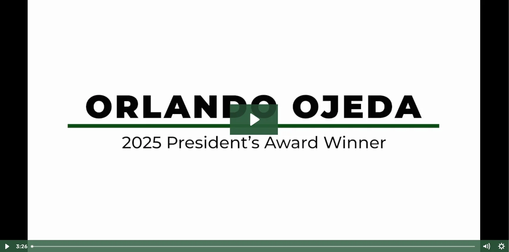 Get to Know the 2025 President’s Award Winner