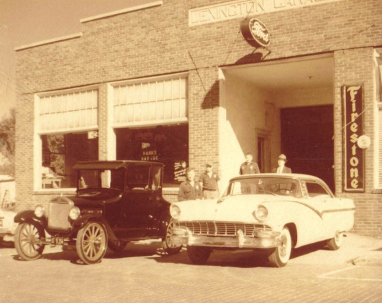 (Ford Garage, circa 1940s, Source: Worth family)