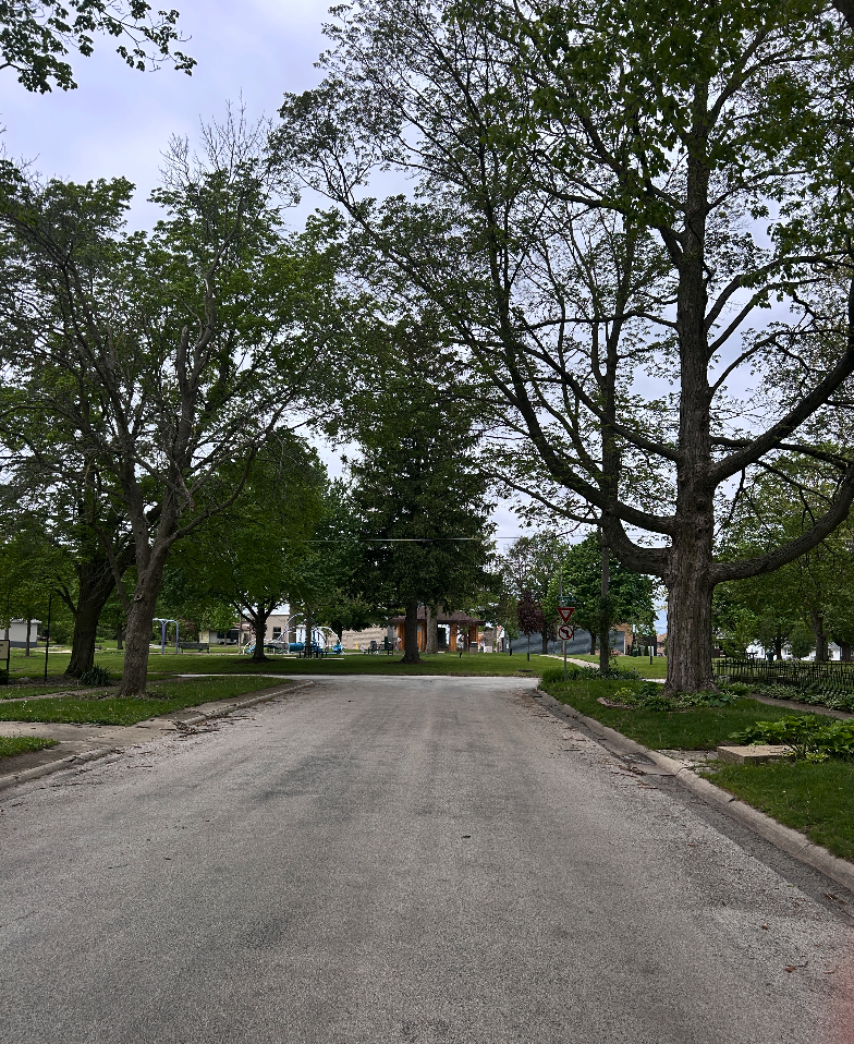 Main Street East of The Circle Park Facing West, Circa: April 2026, Source: Nicholas Rynerson