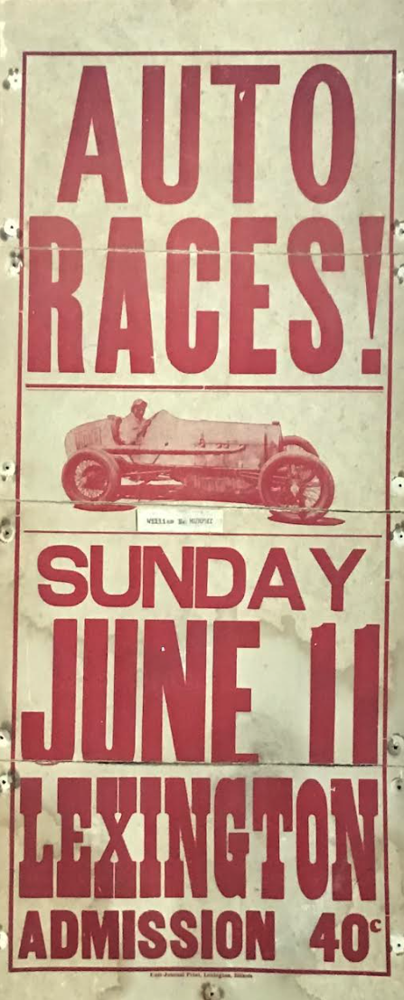 Lexington Auto Races Poster, Circa 1930s, Source: THE FORT