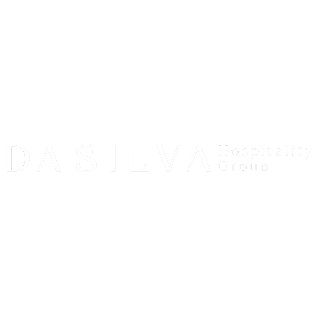 Logo of Dasilva Hospitality Group in black and white