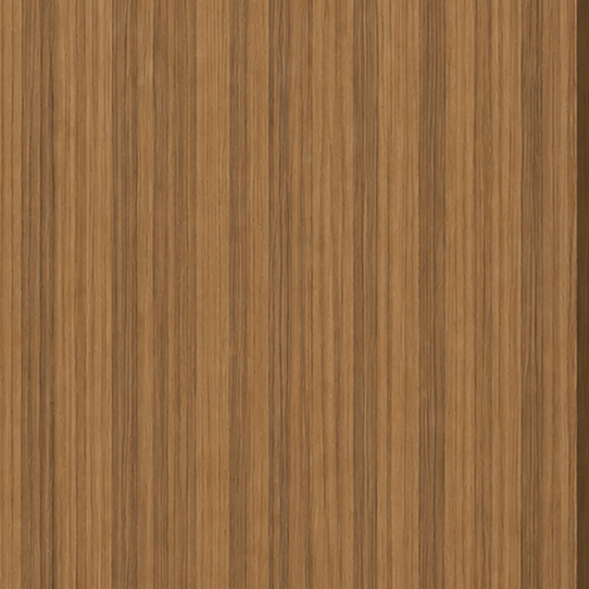 MIMIX Teak finish swatch showing a warm teak woodgrain texture with fine vertical striping.