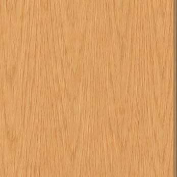 MIMIX Red Oak finish swatch showing a warm natural red oak woodgrain texture.