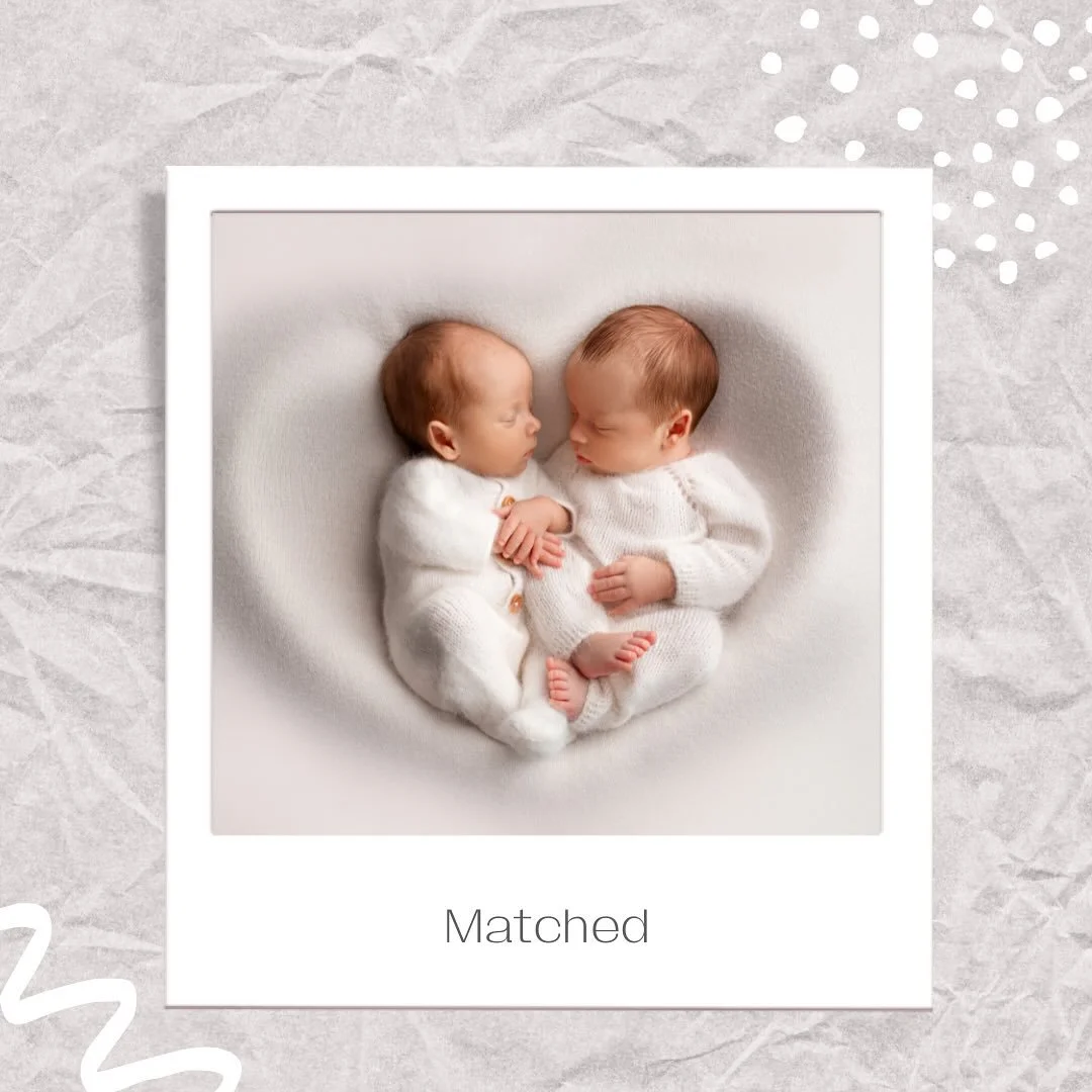 It&rsquo;s a Match! ✨

Congratulations to the F-S family on their recent match with an expectant mom who is due with twins!

This hopeful couple completed their home study in late July and, after presenting just a handful of times, were matched less 