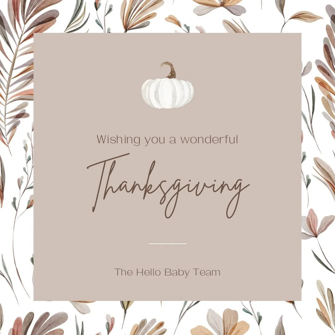 This Thanksgiving, we want to express our sincere appreciation to our families and partners who make our work meaningful.🍂

Thank you for choosing Hello Baby and allowing us to be part of such important moments in your lives.

Warmest wishes for a p