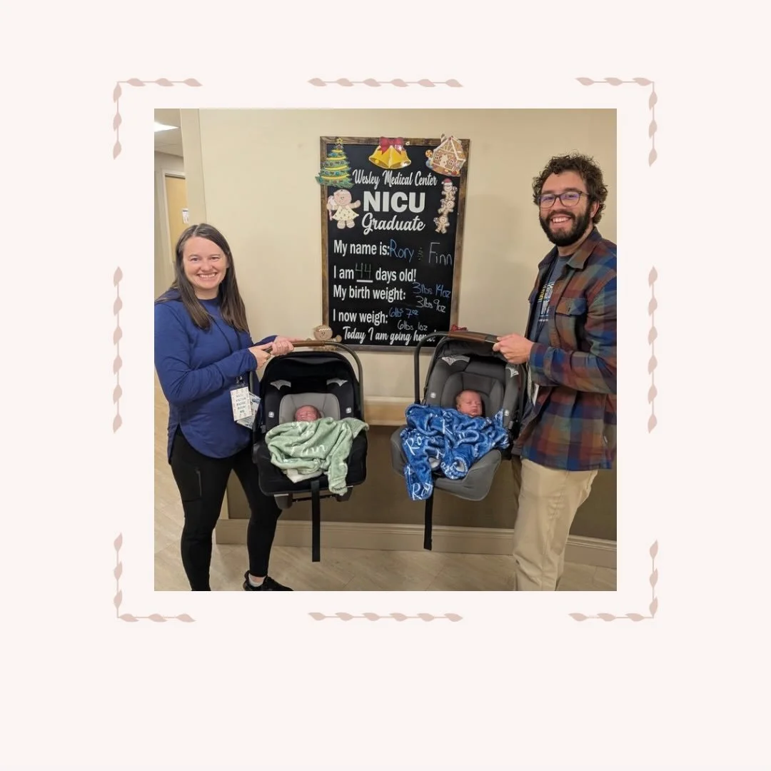 Home for the holidays! 🎄

Congratulations to Caley and Taylor, who are finally headed home with their sweet twin boys after 44 days in the NICU. 

These two decided to make an early entrance, but they&rsquo;ve officially declared themselves ready to