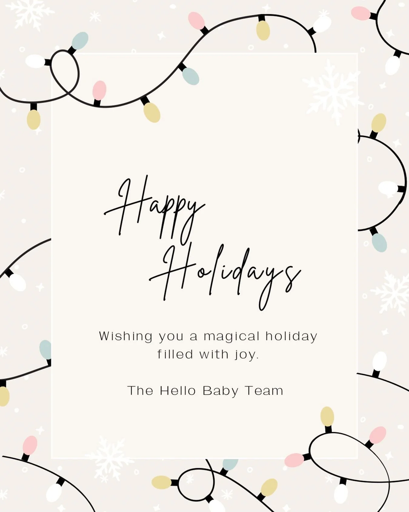 From our families to yours, happy holidays 🤍
