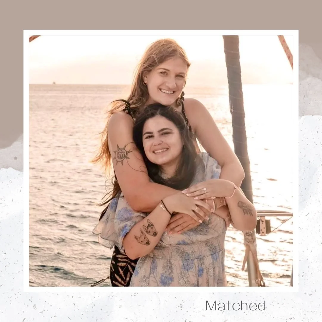 It&rsquo;s a match! 🤎

Congrats to Jenny &amp; Jasmine on their match with a sweet couple due this summer. These two were home study approved in January and matched just two months later. 

They&rsquo;re looking forward to building a relationship wi