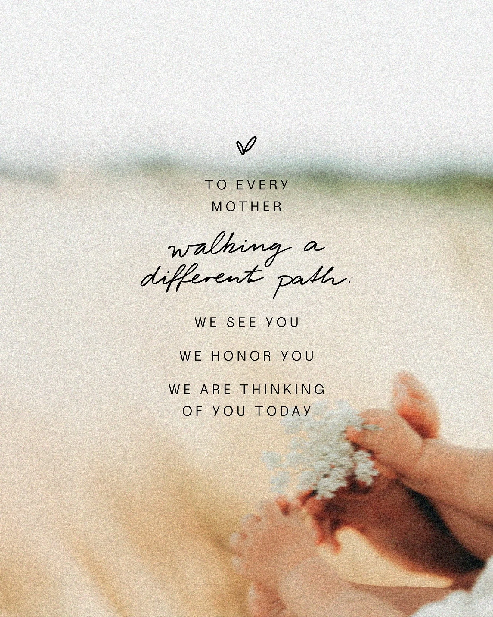Happy Mother&rsquo;s Day from Hello Baby.

Today we&rsquo;re thinking of birth mothers, adoptive mothers, hopeful mothers, single mothers, bonus mothers, grieving mothers, and all those walking their own path through motherhood.

Sending love to you 