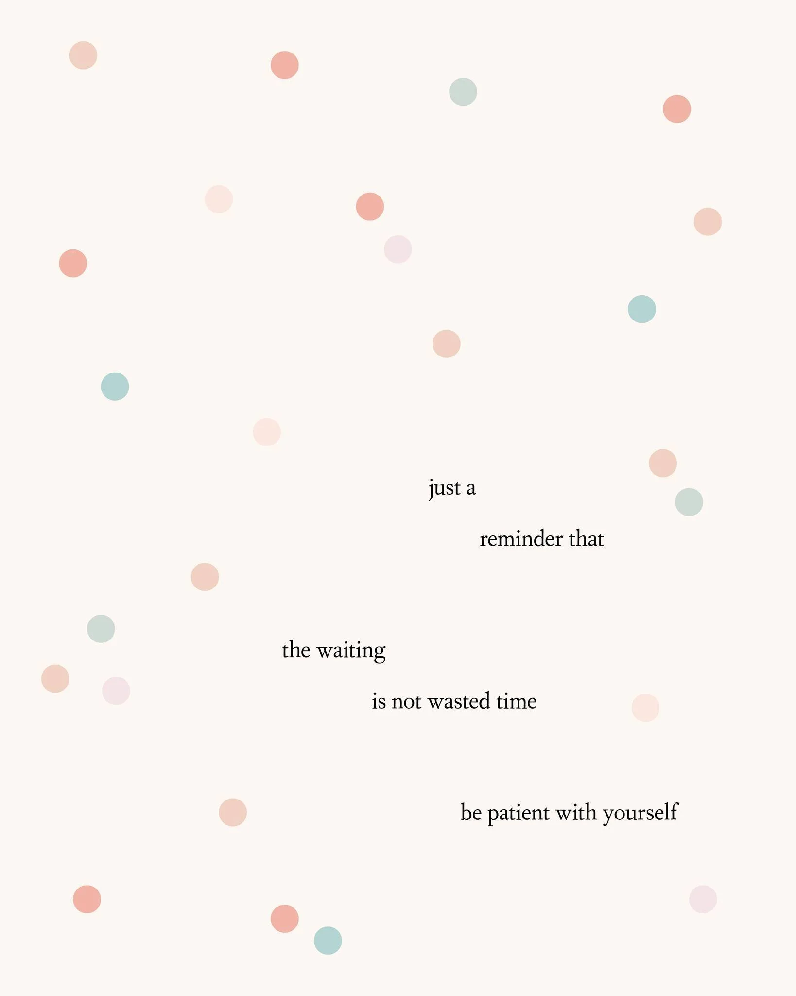 This one's for the waiting.