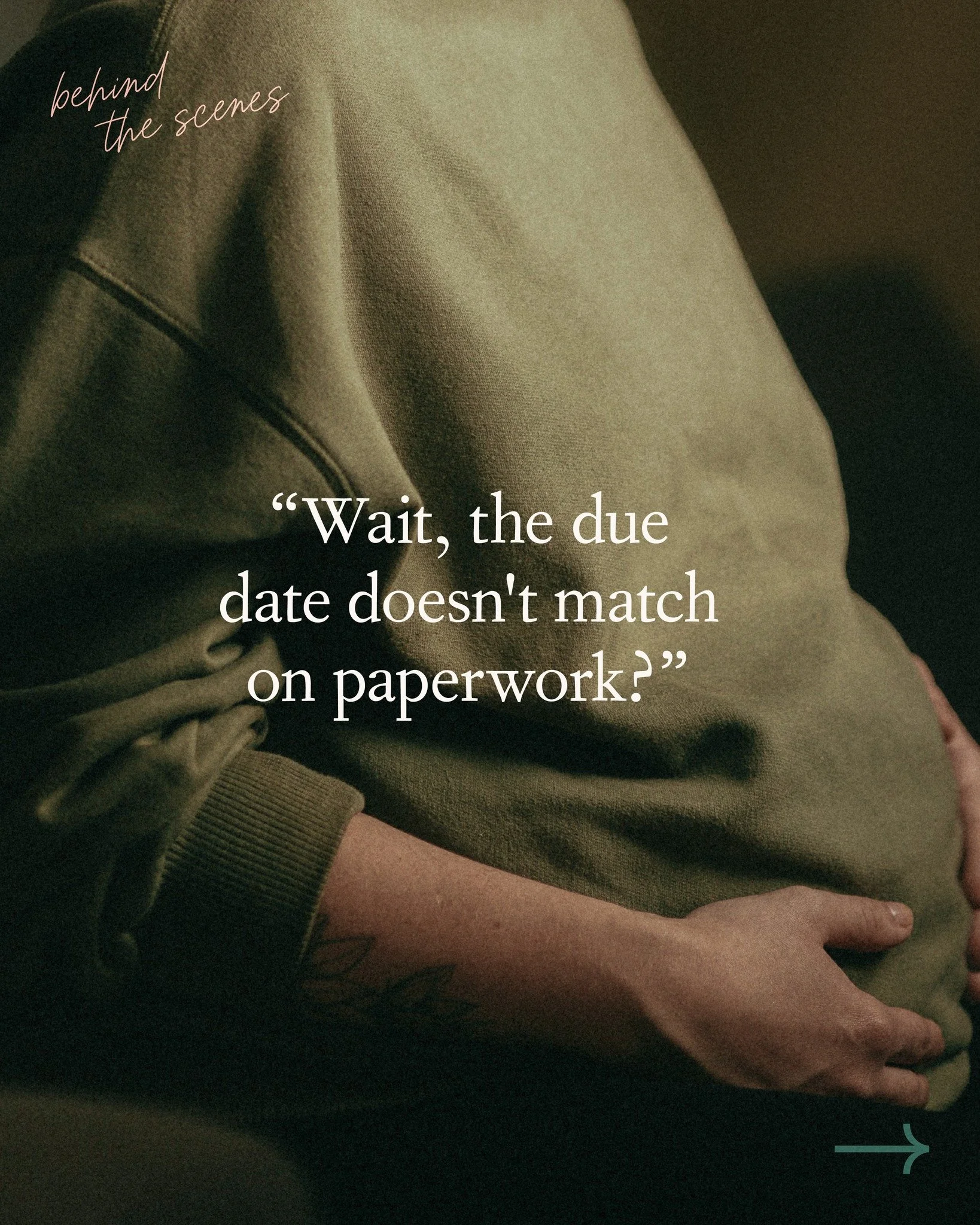 "Wait, the due date doesn't match on paperwork?"

One of our families caught it themselves this week: two documents, two different due dates. We helped them ask the right questions, and the agency paused to confirm before moving forward.

D