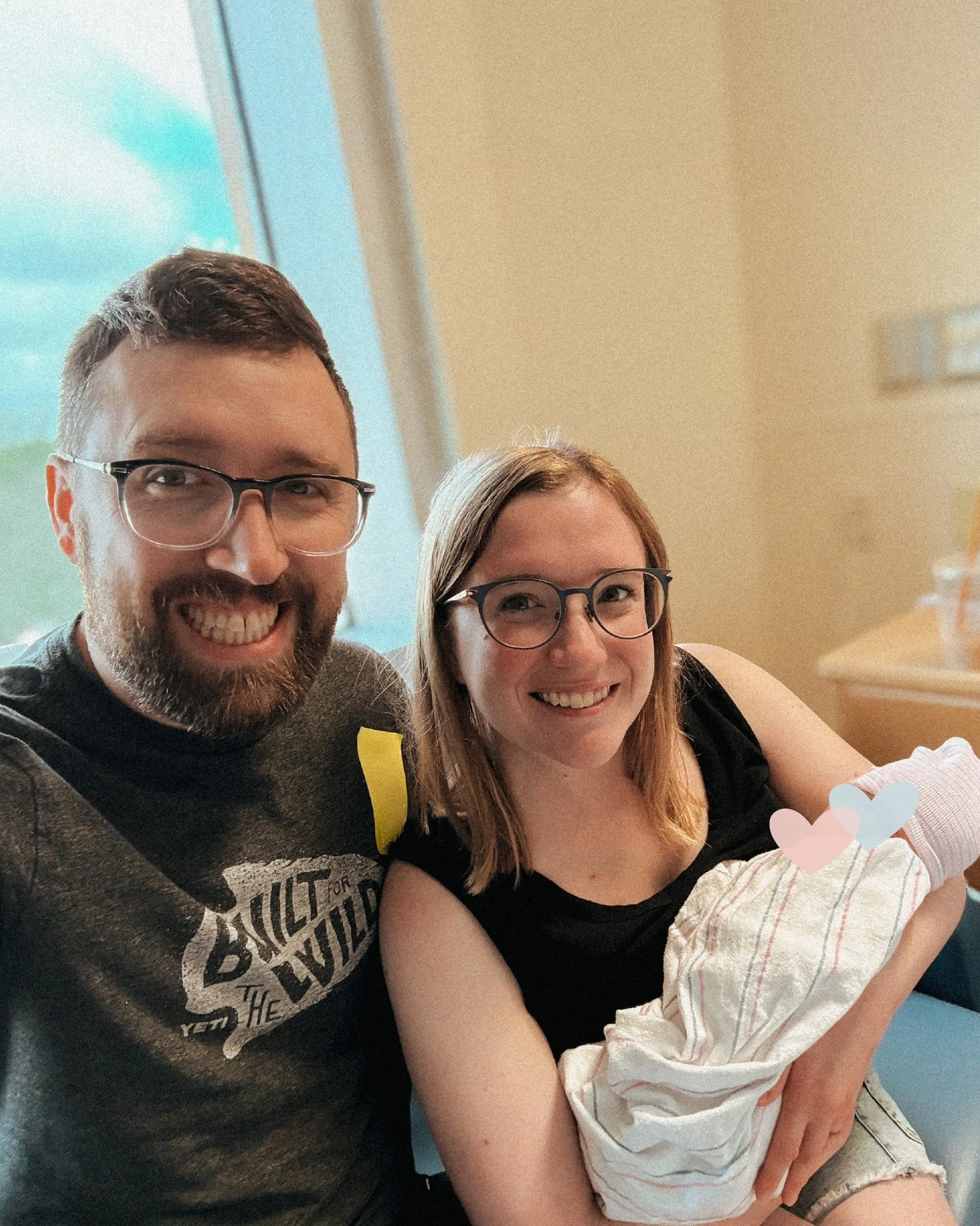 Sean and Erin are home with Myra, a new family of 3.

Welcome, Hello Baby Myra. 💛