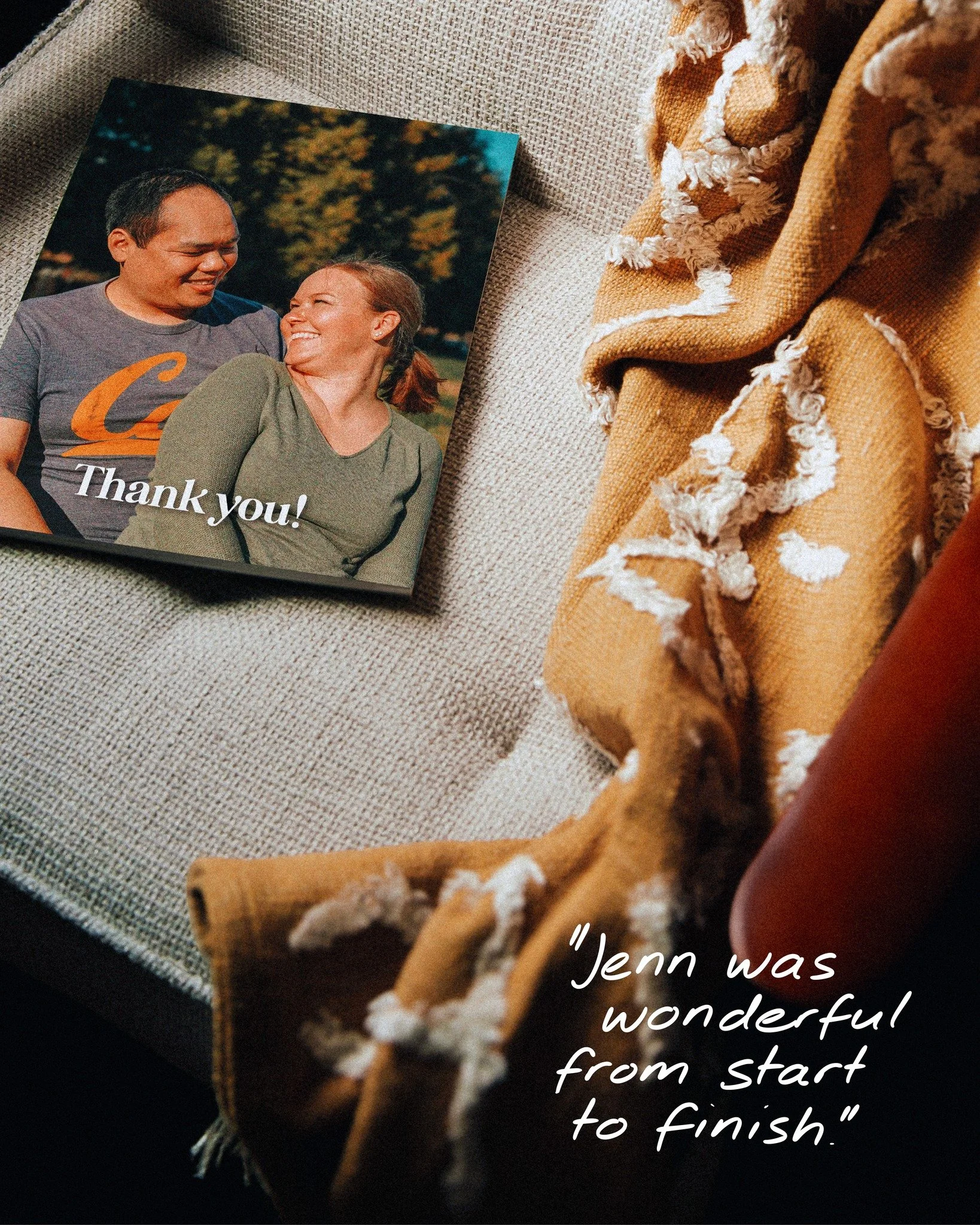 Shirlee and Daryl tried a few adoption profile designers before finding Jenn, and everything finally felt right.

"She was wonderful from start to finish. Professional, a quick and responsive communicator. She was very well organized - had all t