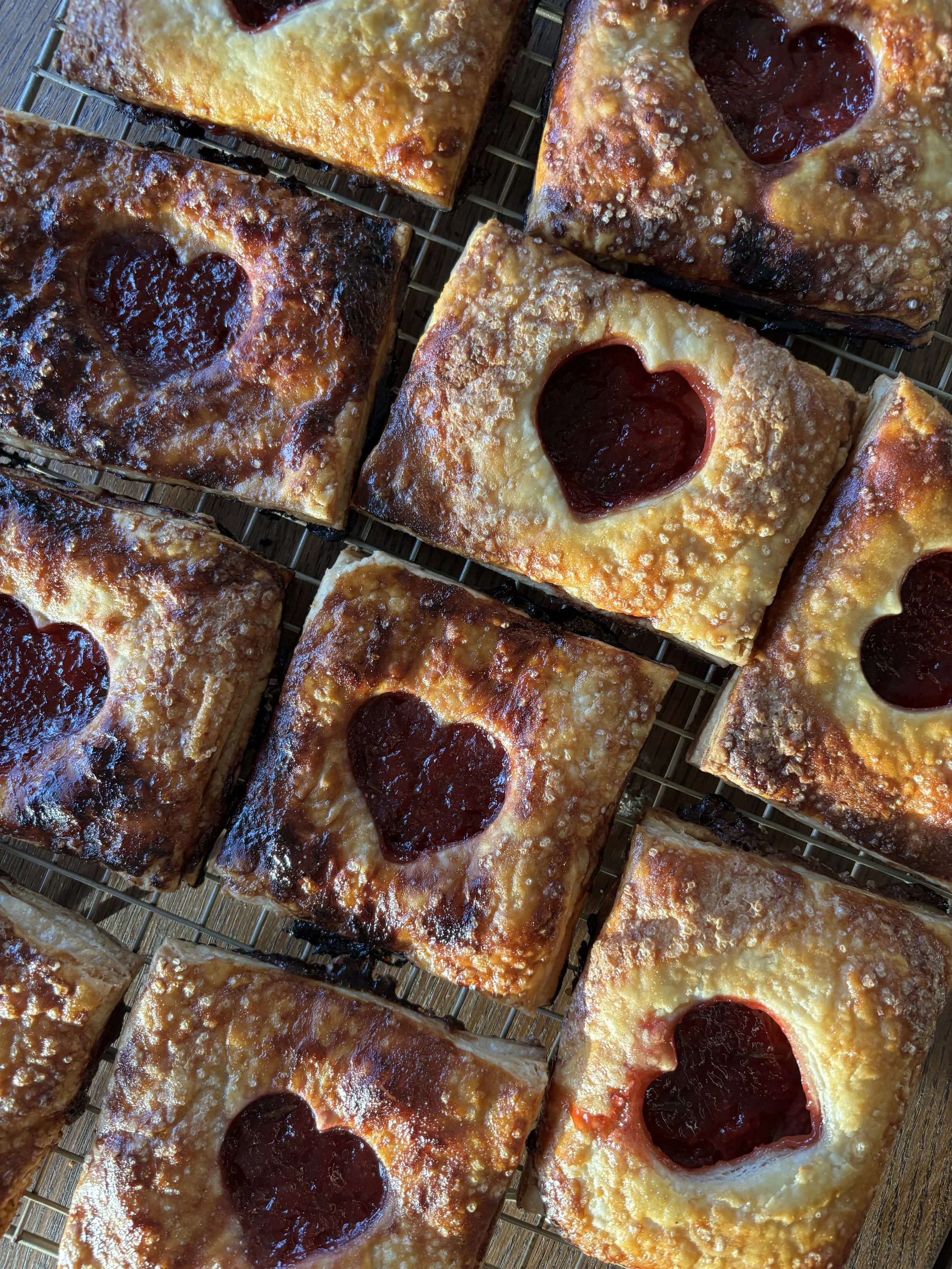 strawberry & rosemary hand pies