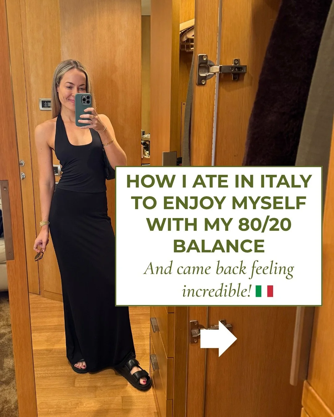 I&rsquo;ve been to Italy 6 times in the last 3 years, and each time, I feel like I master my 80/20 balance more&hellip; ⚖️ 🇮🇹 

I couldn&rsquo;t have enjoyed myself any more with what I ate and drank&hellip; 🤤 🍷 

But,
✅I kept my strength
✅ Retur