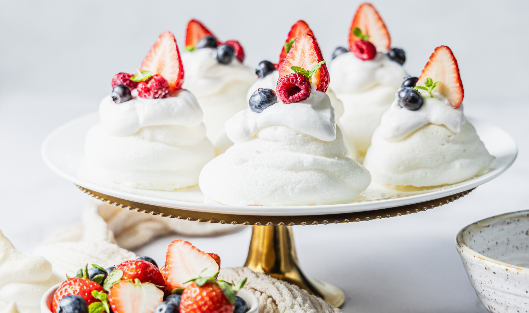 Mini Berry Pavlovas