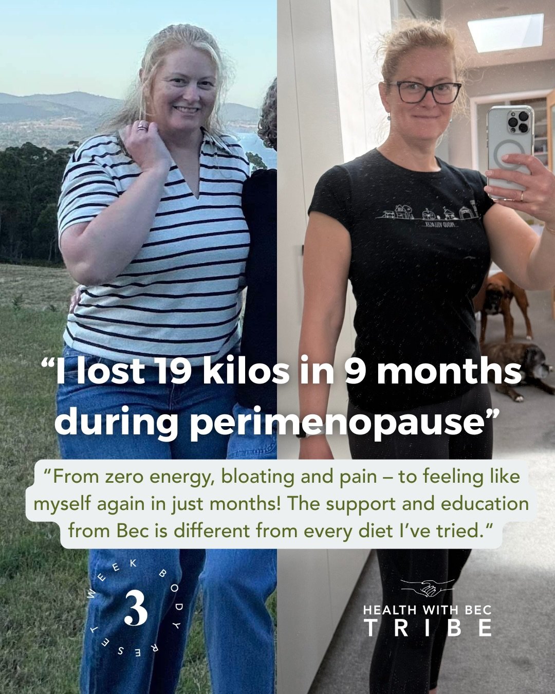 Ahhh!! This is what it&rsquo;s really all about 🥹✨ swipe through to read Tash&rsquo;s story&hellip; 

She&rsquo;s back to feeling like herself again with new-found energy, confidence and a huge 19kg loss in just 9 months - after NOTHING was shifting