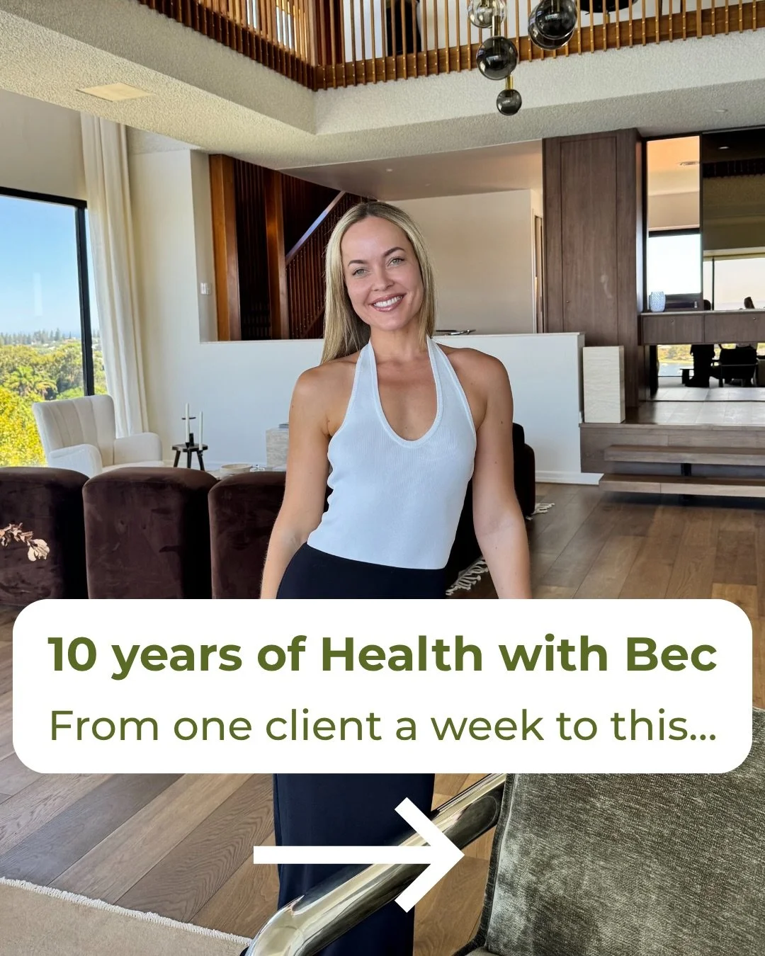 It&rsquo;s my 10th business birthday - and what a journey it&rsquo;s been 🥲

I started Health with Bec at 23 years old with 1 client a week, no team, no roadmap and a passion for helping women that I couldn&rsquo;t ignore.

Fast forward to now, and 