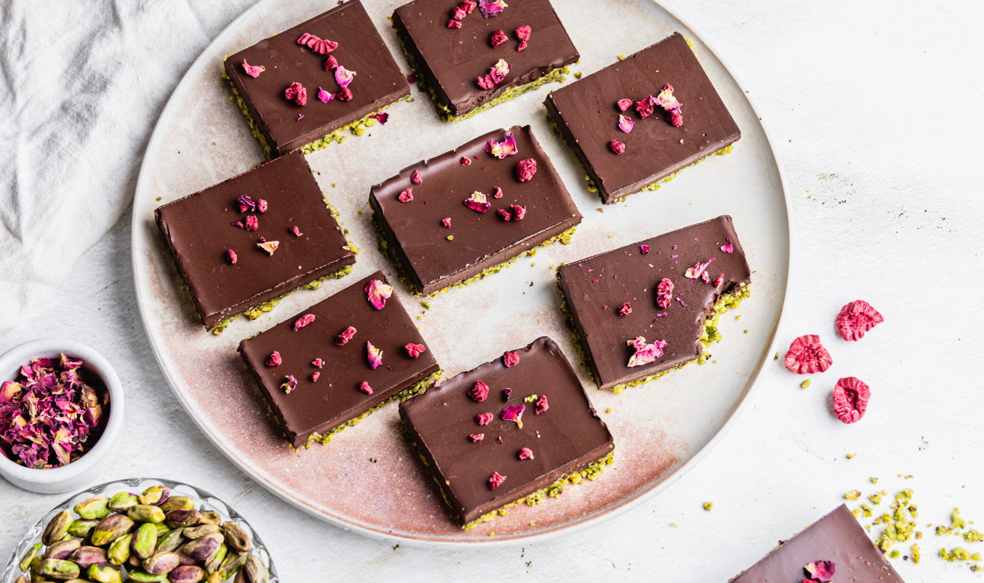 Chocolate Pistachio Slice