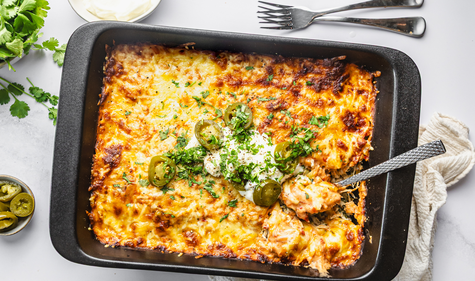 Chicken Enchilada Bake