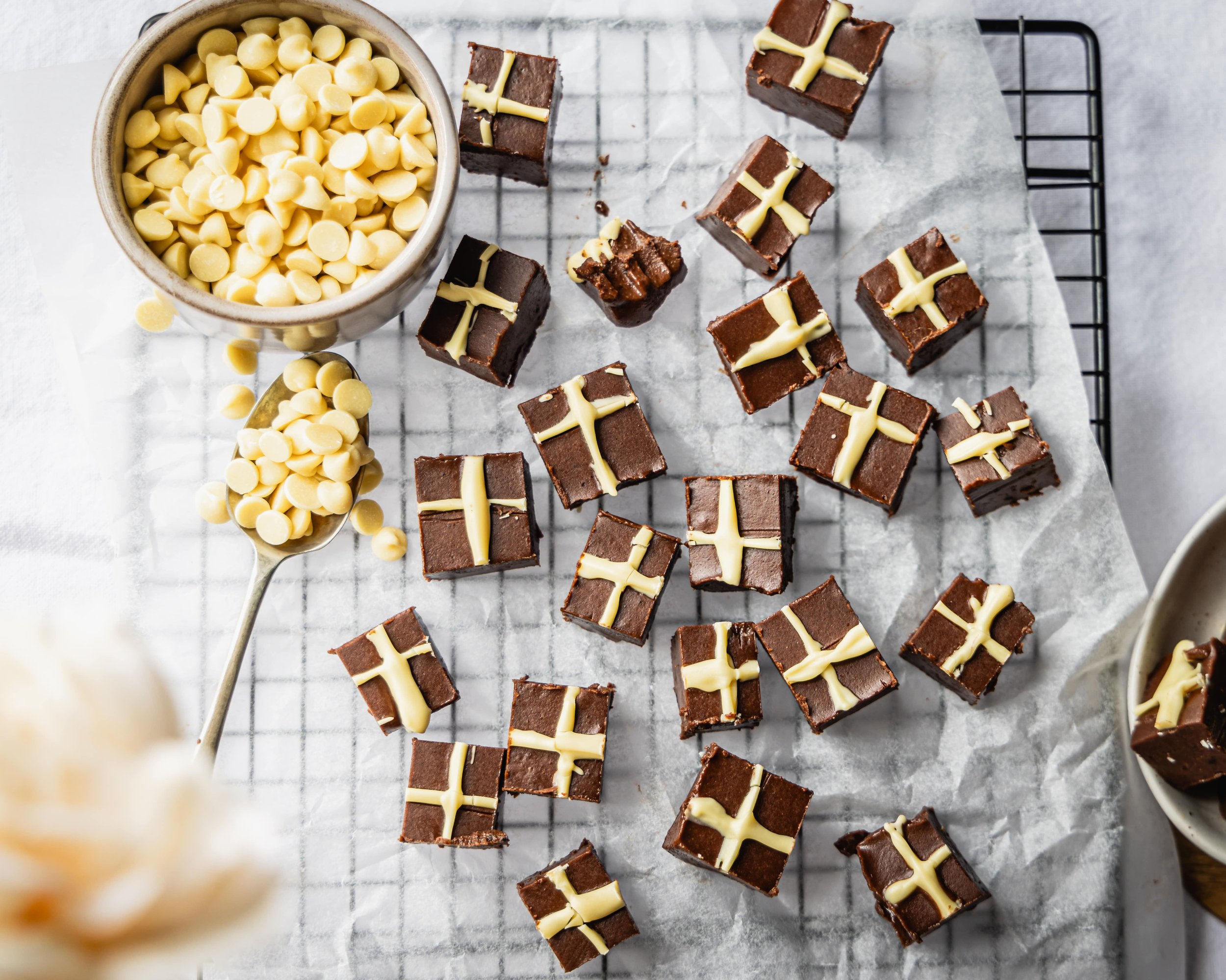 Chocolate Hot Cross Fudge 2
