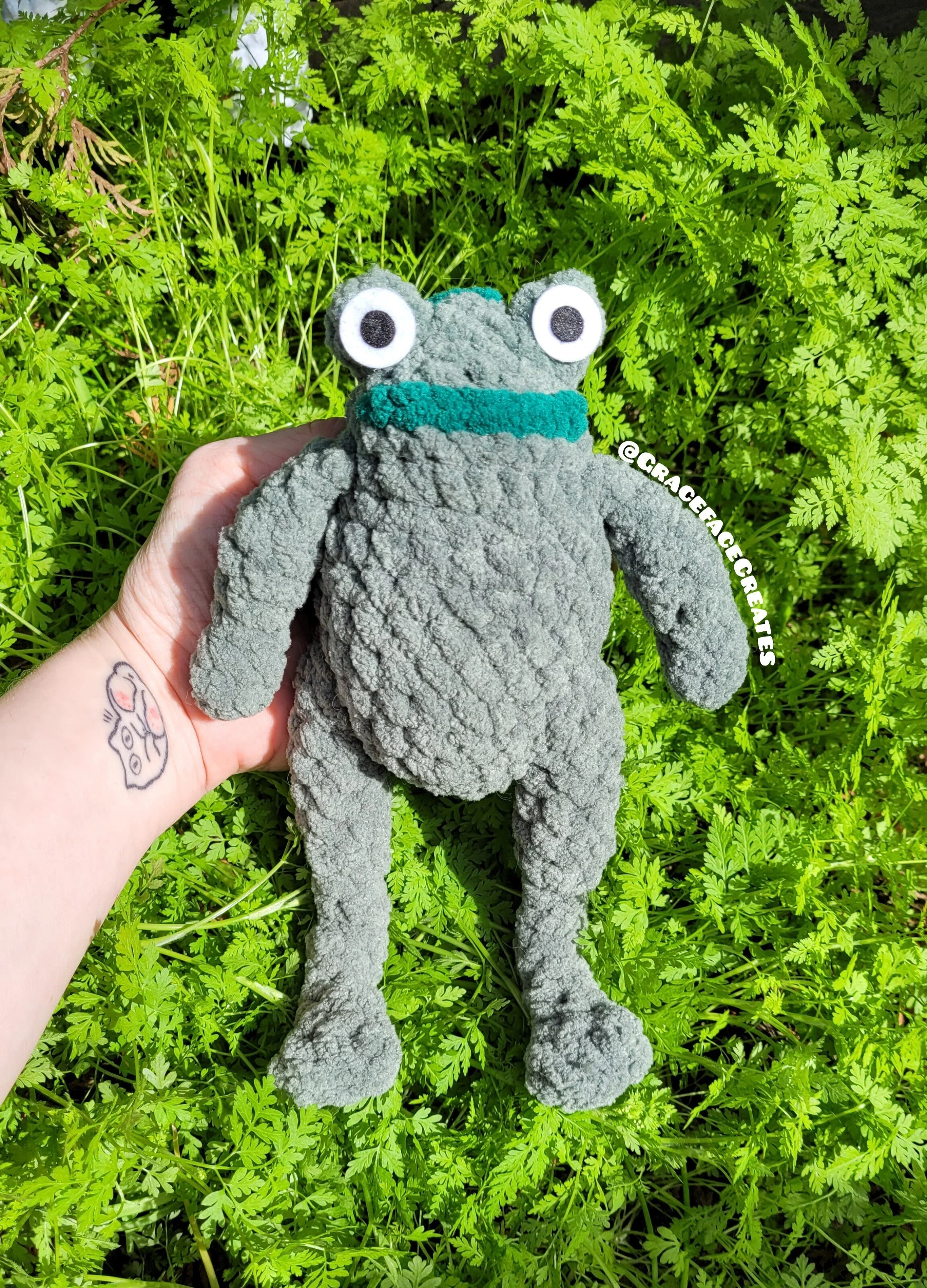 Jason Funderburker the frog crochet pattern - digital download PDF - Over the Garden Wall