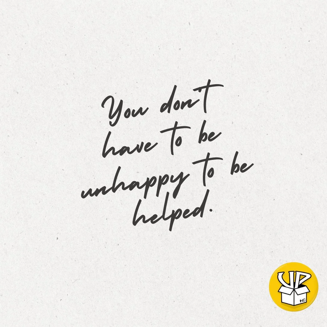 When we build support systems that you only qualify for in crisis, we perpetuate crisis.

So here's full permission: You don't have to be ____ to be helped.

There's room for you and the "mom who needs it more" too. 

Curious what word you 