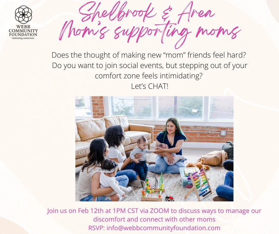 Free Zoominar coming up with @webbcommunityfoundation!