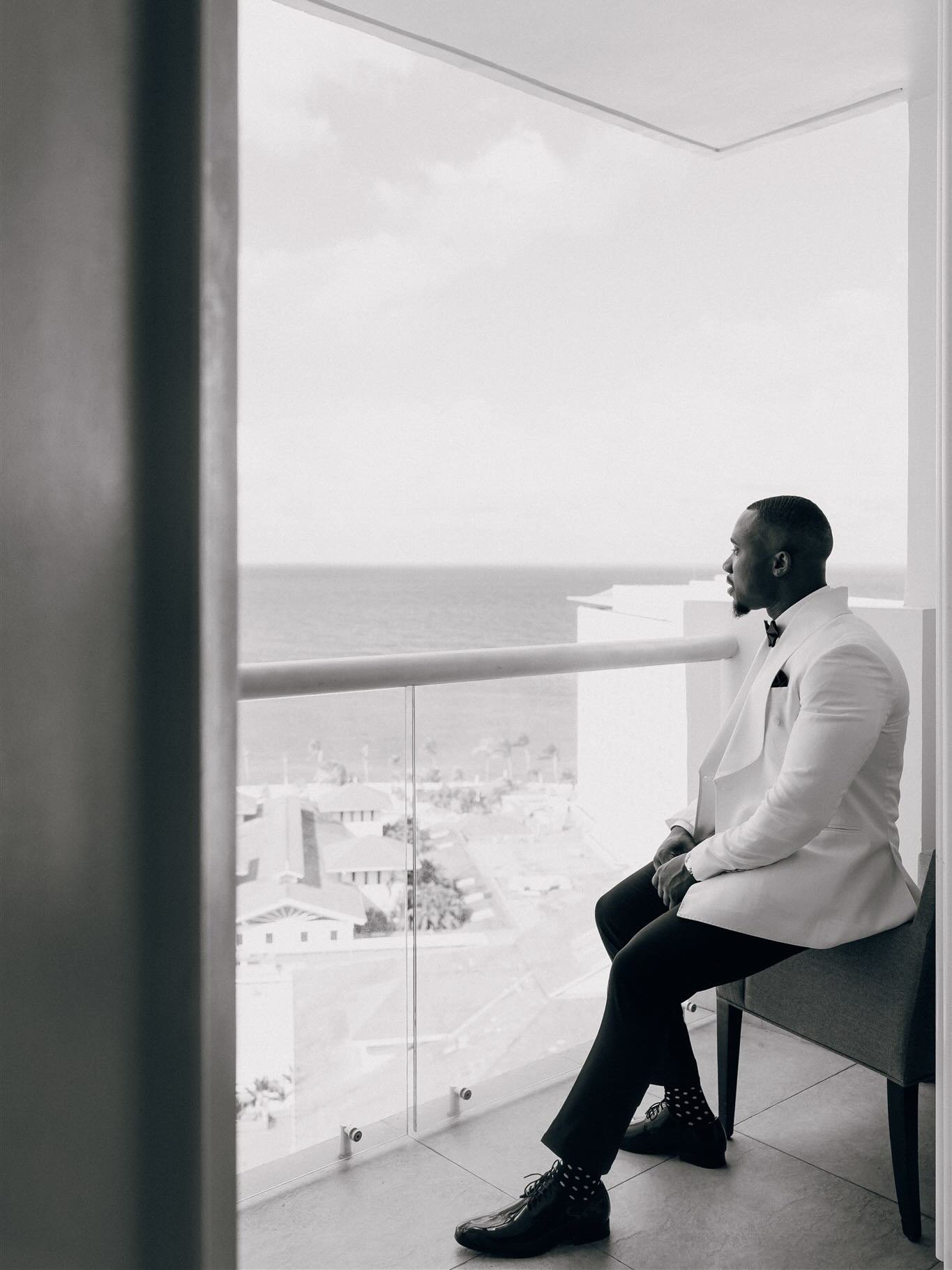 Groom energy. Timeless. Intentional. Undeniable. 🤎🤎

Groom: @ke.nvz 
Photographer: @saul.production 
Videographer: @blaincaptures 
Venue: @moonpalacejamaica 

#vogue #wedding #munaluchibride #jamaicaweddings #groom