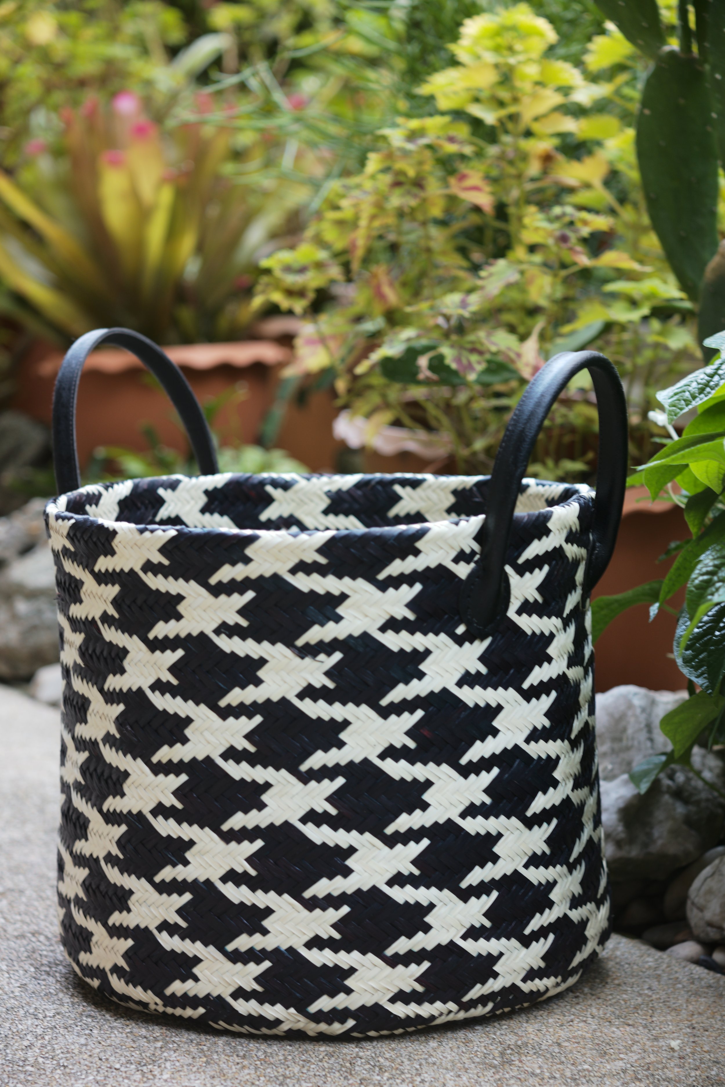 Milo Zigzag Handwoven Basket