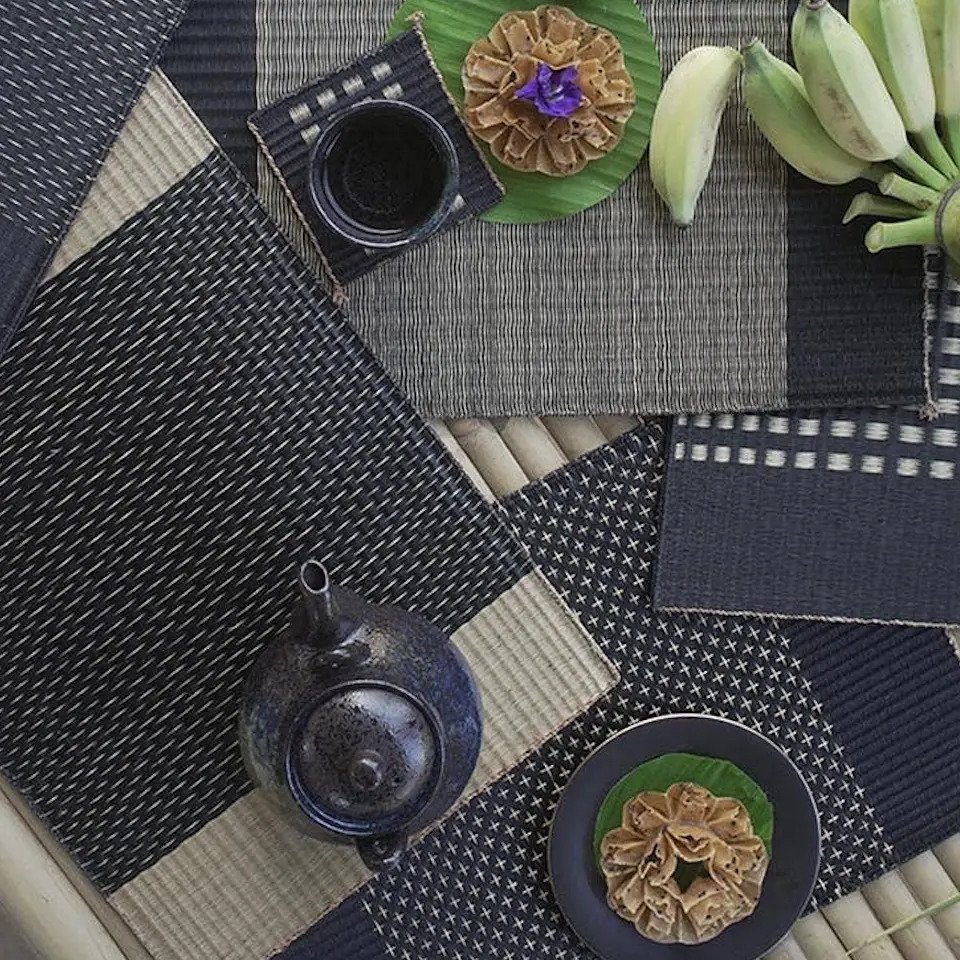 Woven Sedge Placemat - Midnight Collection