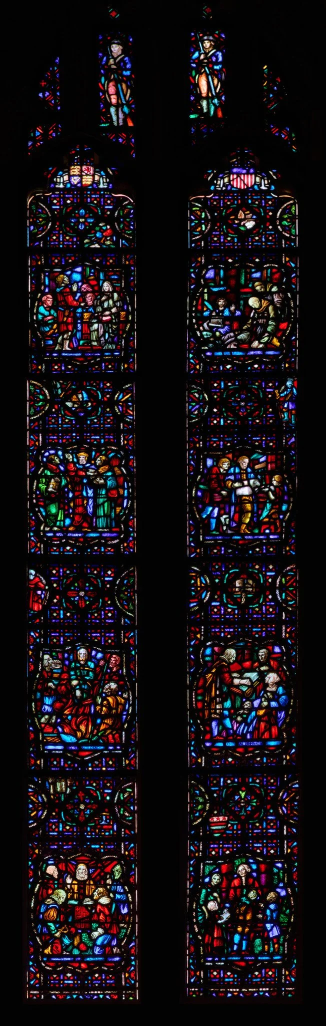 Benjamin Franklin stained glass window