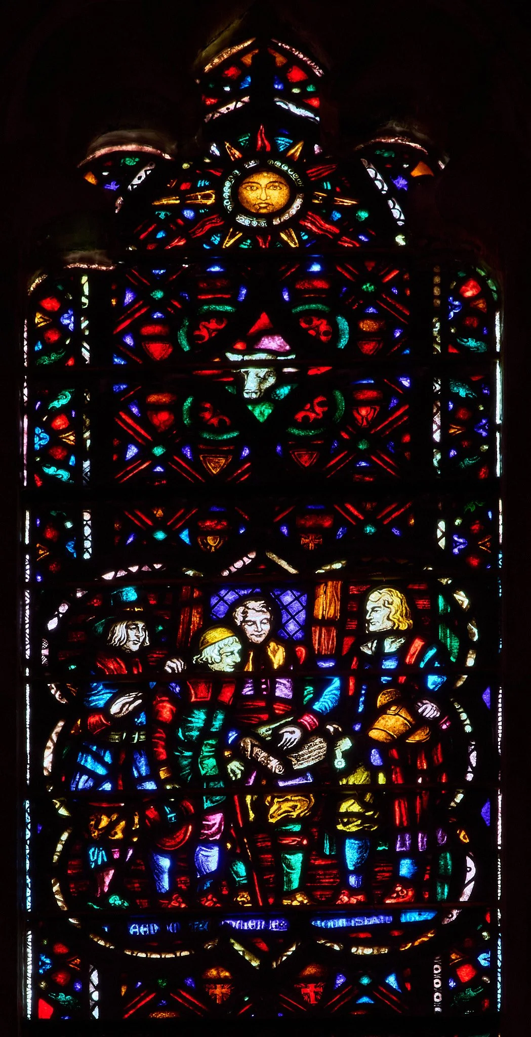 Stained glass window of The Charter of Freedom of Conscience and Democratic Government