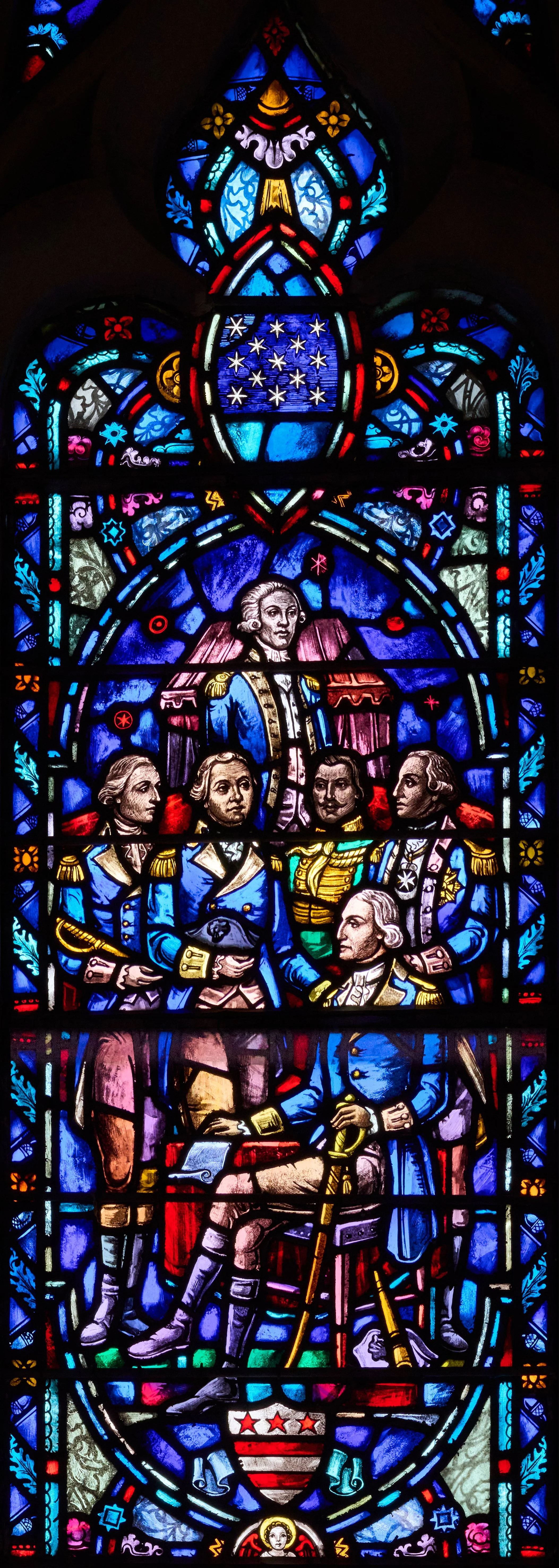 Medallion 5 - Washington, Lafayette, De Kalb, Pulaski & Von Steuben