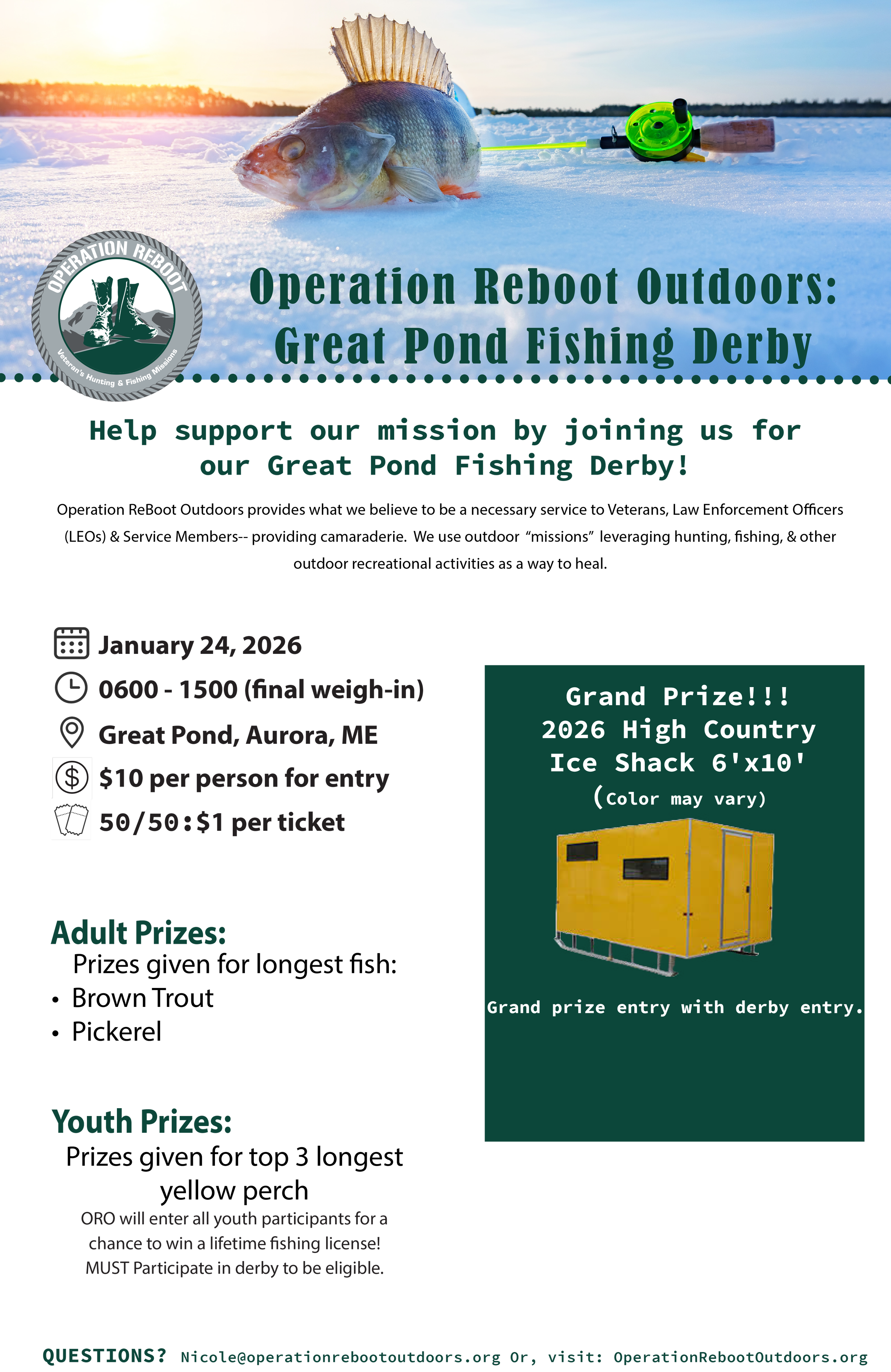 ORO Great Pond Fishing Derby 