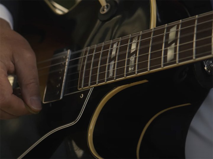 guitar at blue ridge mountains wedding