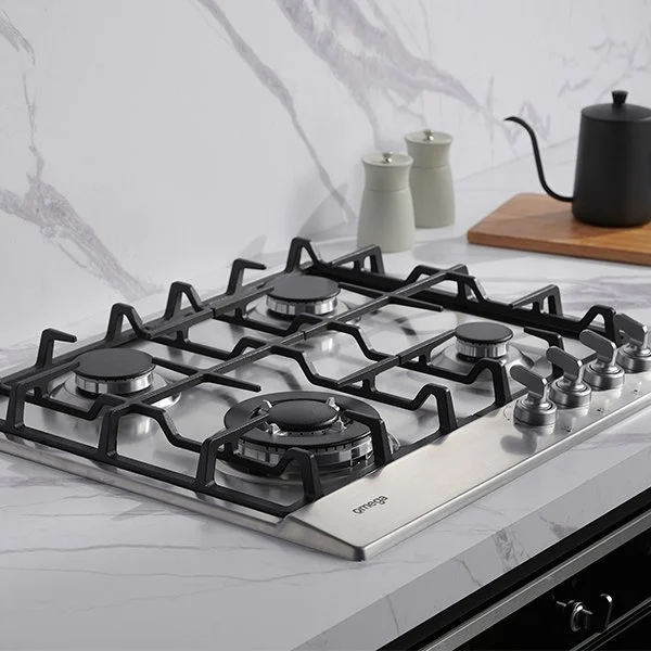 60cm 4 Burner Gas Cooktop OCG64XTGG — Omega Appliances