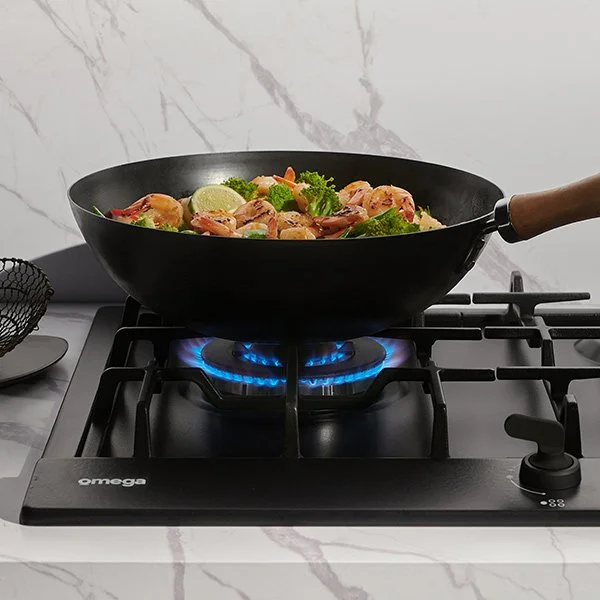 90cm 5 Burner Gas Cooktop OCG95FFETGG — Omega Appliances