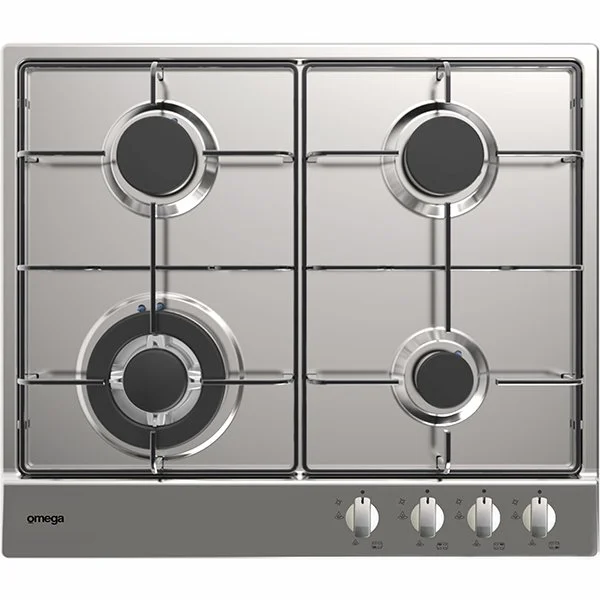60cm Gas Cooktop, Stainless Steel | OCG604WXCOM — Omega Appliances