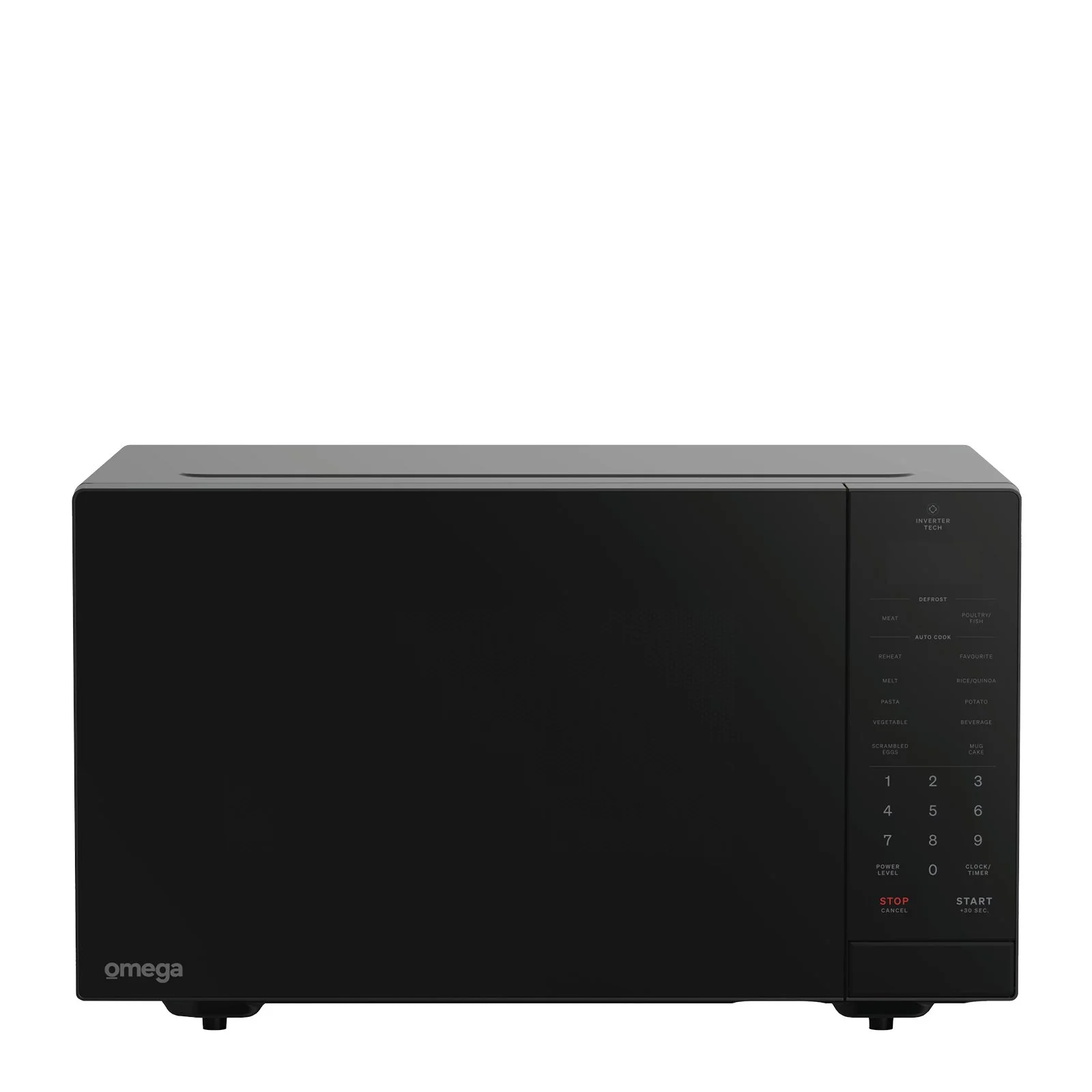 45L 1200W Inverter Microwave, Black | OMW45IB