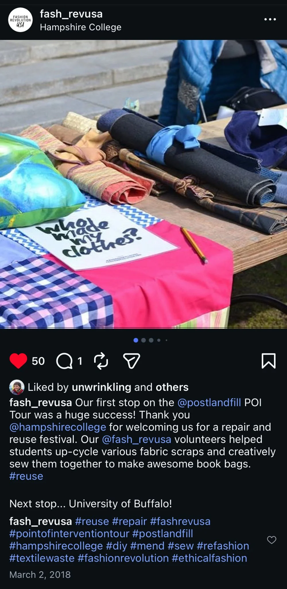 Fashion Revolution USA | Instagram posts