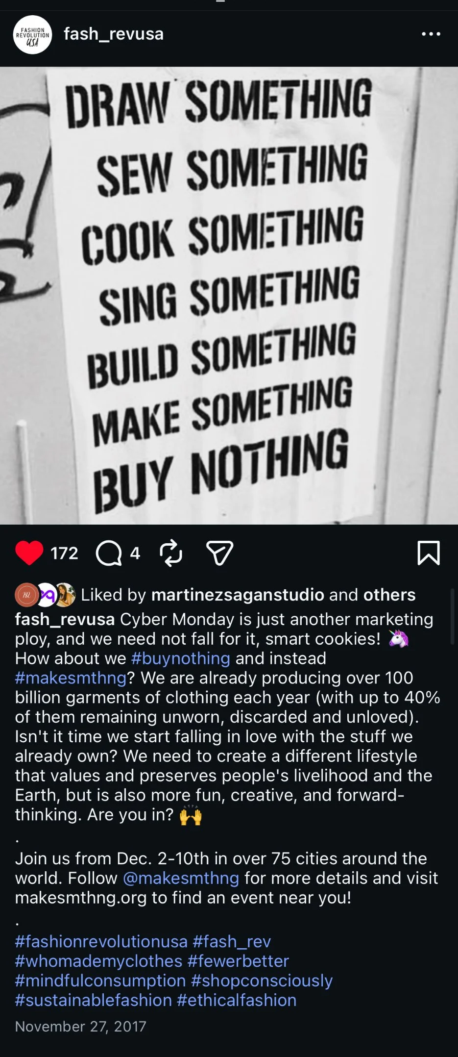 Fashion Revolution USA | Instagram posts