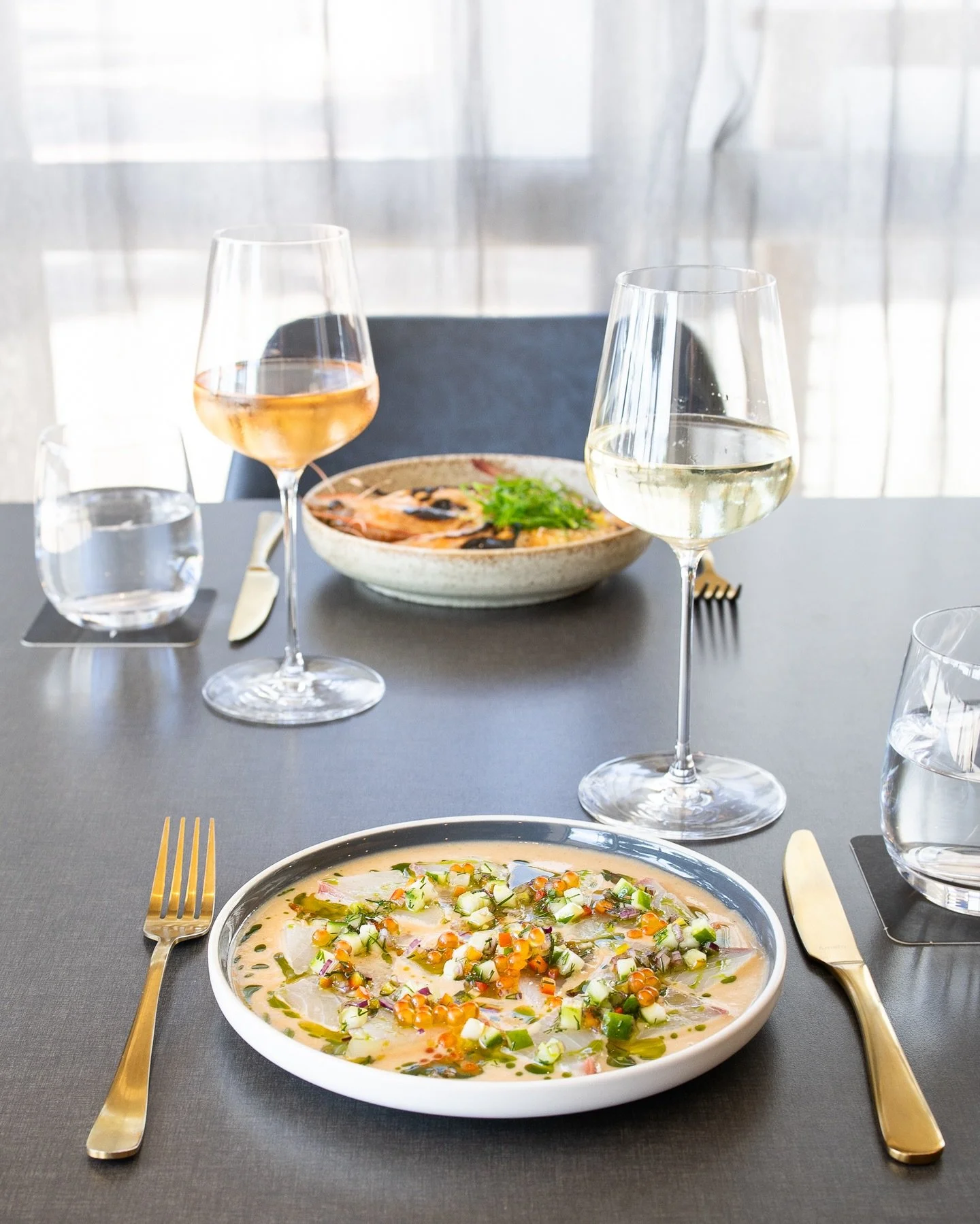 Our November menu is now live! We love showcasing our local seafood, like in our crudo &ndash; served with buttermilk, cucumber, fennel and fish eggs. This weekend, we&rsquo;ve got pink snapper, caught fresh by our fisherman Kurtis this week. 

Why n