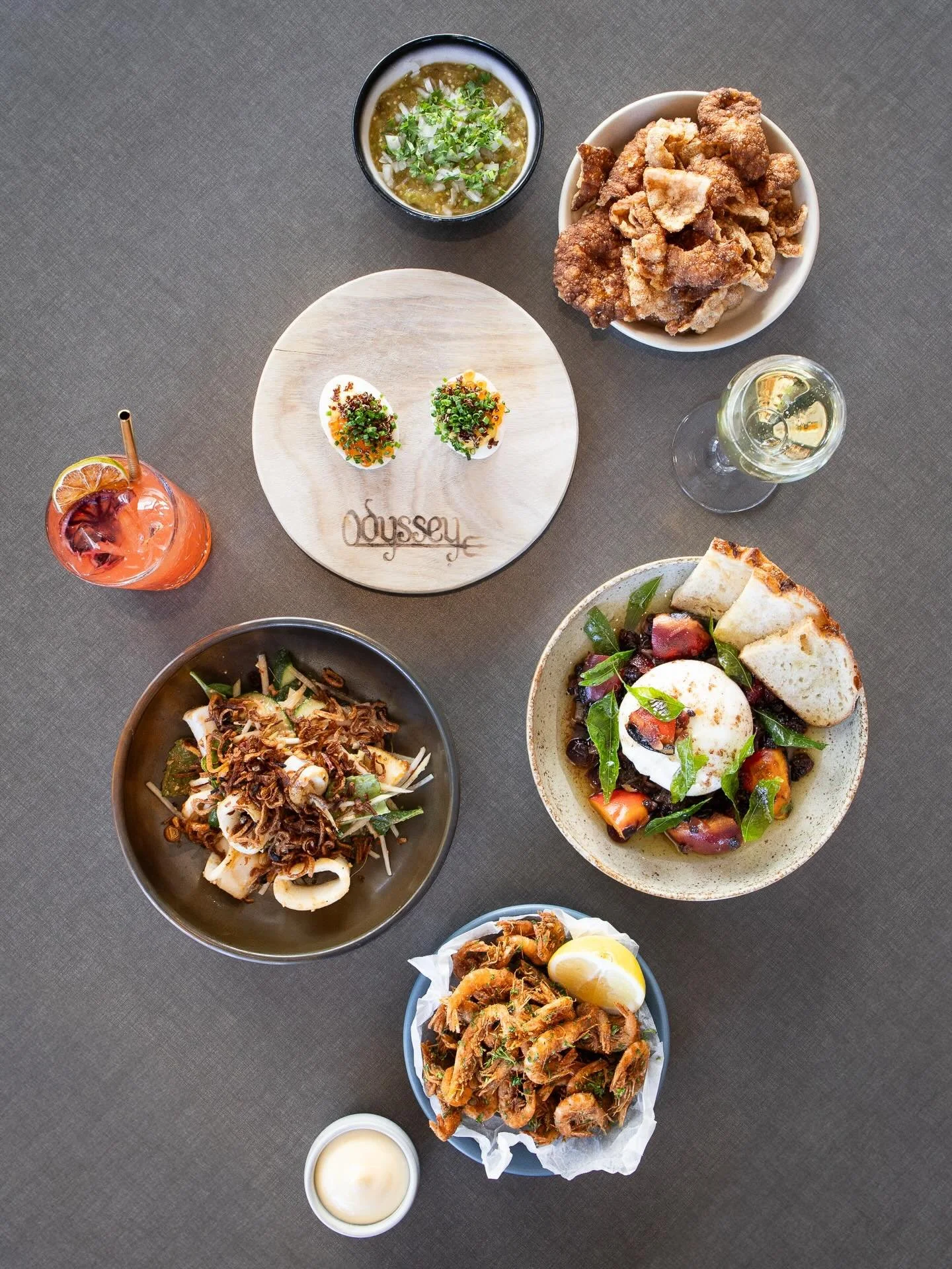 The perfect excuse for a night off cooking ✨
From devilled eggs to creamy burrata, it&rsquo;s the perfect way to start your evening at Odyssey and get those taste buds going. Open Wednesday- Saturdays. Bookings essential 🧑&zwj;🍳 #herveybayrestauran