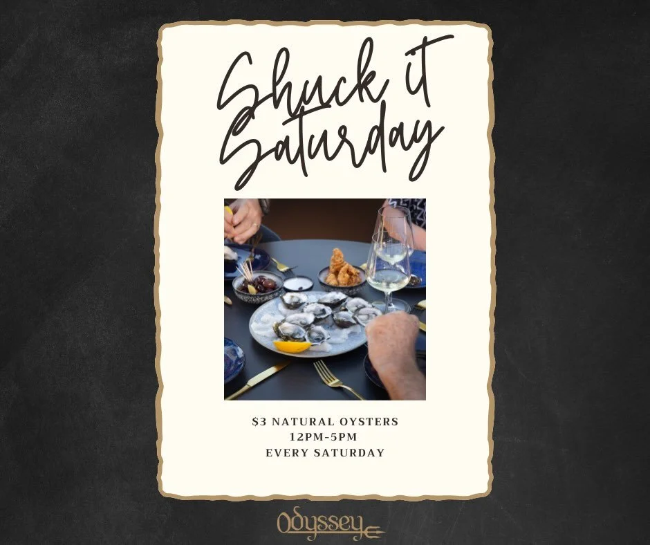 Shuck it Saturdays are here to stay 🦪

Every Saturday | 12&ndash;5pm
$3 natural oysters

Name a better way to spend your Saturday&hellip; we&rsquo;ll wait 😉

Pair it with our specially designed snack menu, available 3&ndash;5pm &mdash; the perfect 