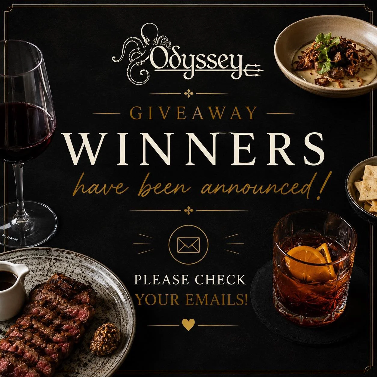 Check your emails!

Our 5 giveaway winners have been contacted! 🥰
