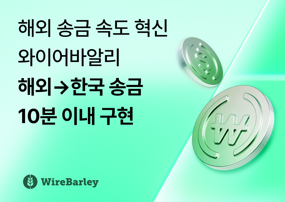와이어바알리, 해외에서 한국 송금 10분 이내 구현