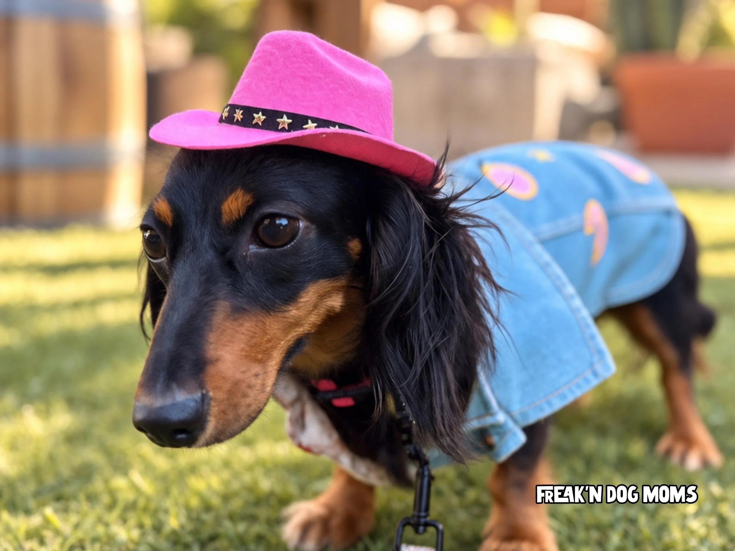 Dolly Parton inspired dog halloween costume; country western cowgirl outfit for dogs.