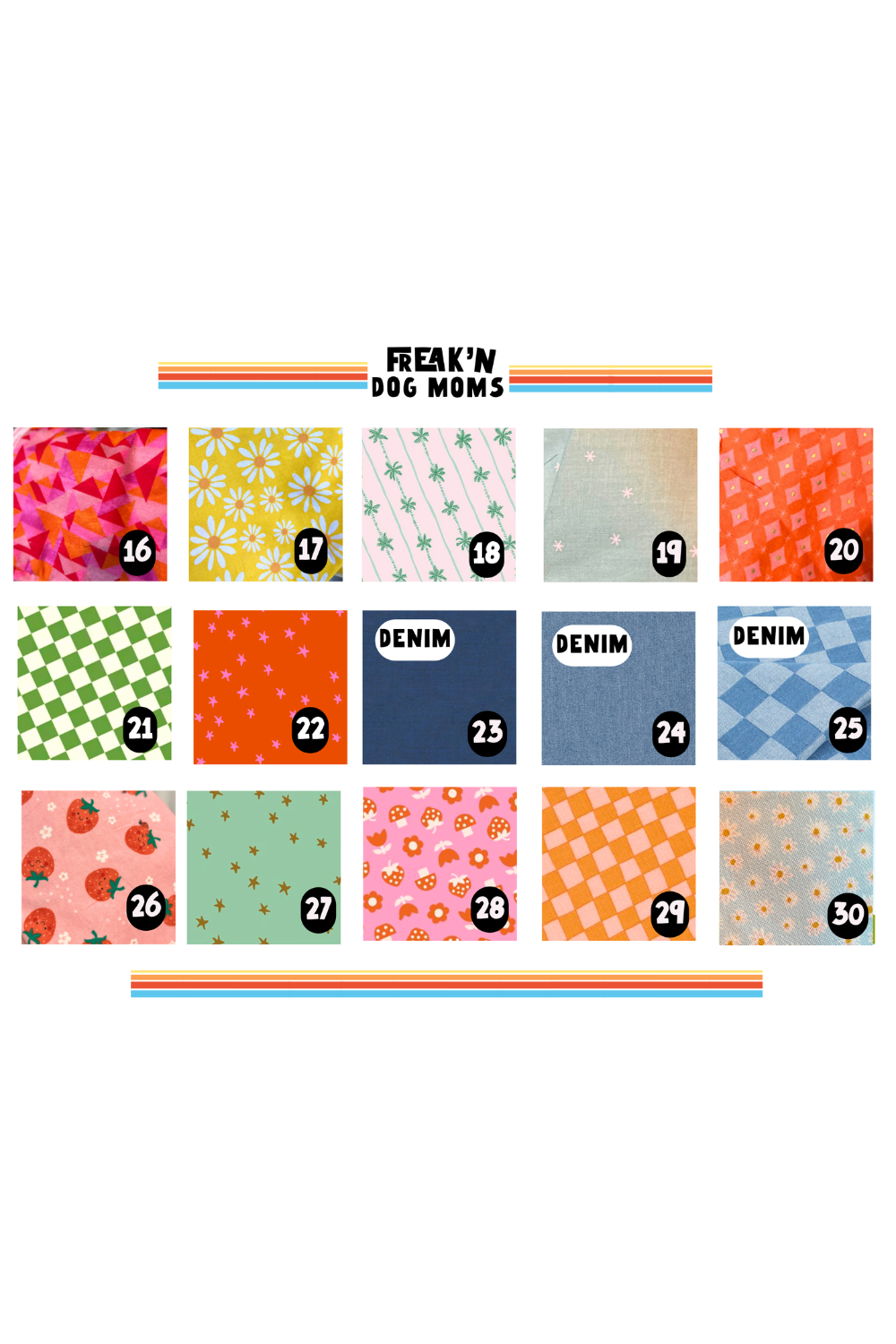 Personalized gift for dog moms and dog dads. Fabric choices for unique, handmade gift for dog lovers.