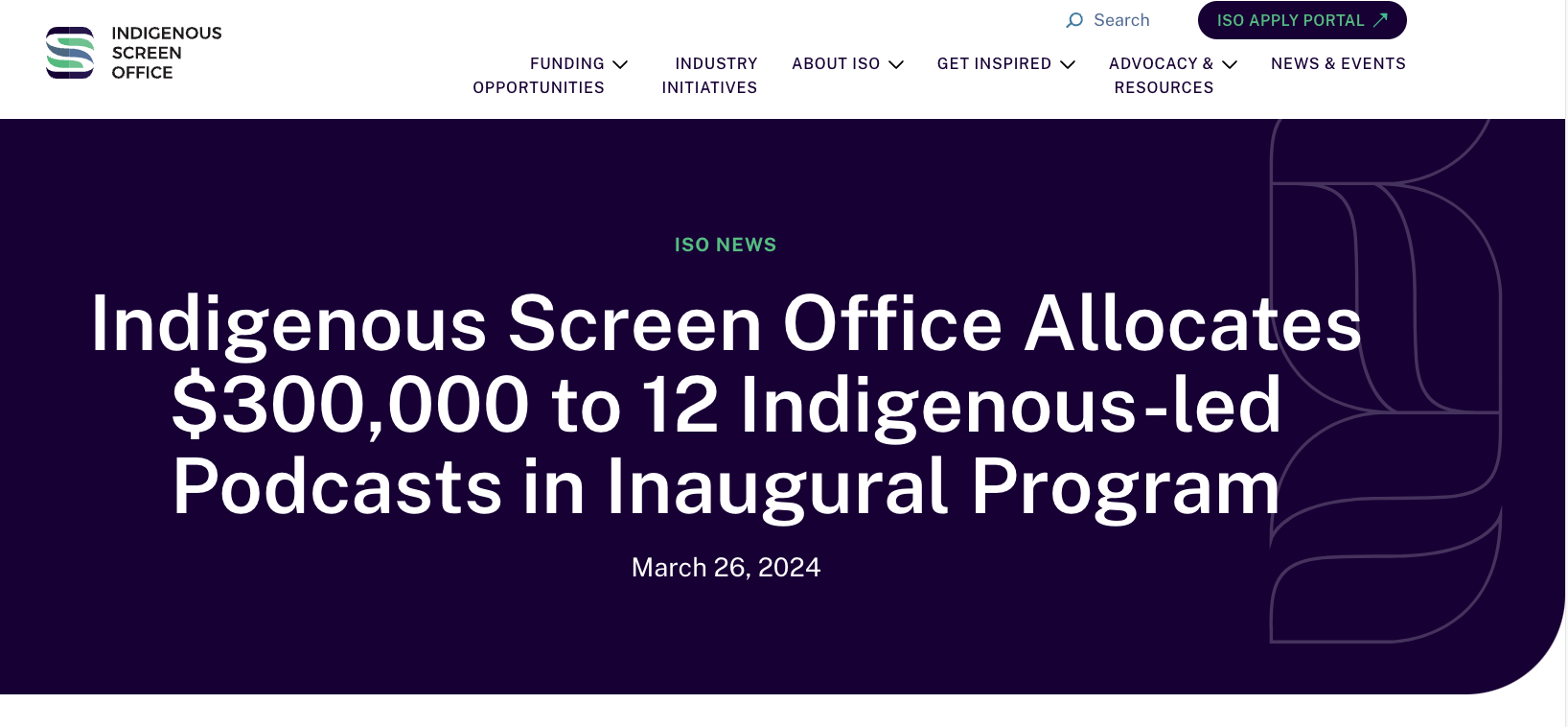 Indigenous Screen Office Allocates $300,000 to 12 Indigenous-led Podcasts in Inaugural Program